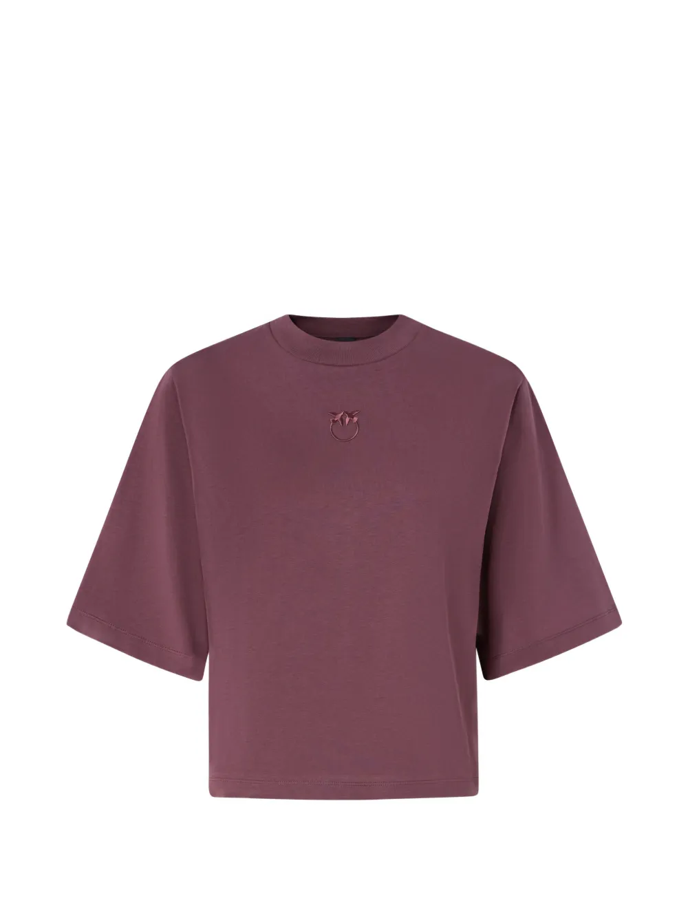 PINKO T-shirt with wide sleeves and Love Birds logo - Viola