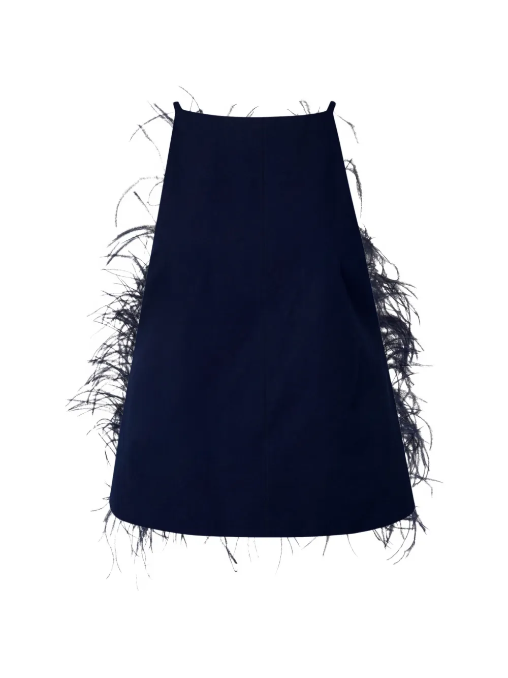 PINKO Top verfraaid met pailletten en veren afwerking Blauw