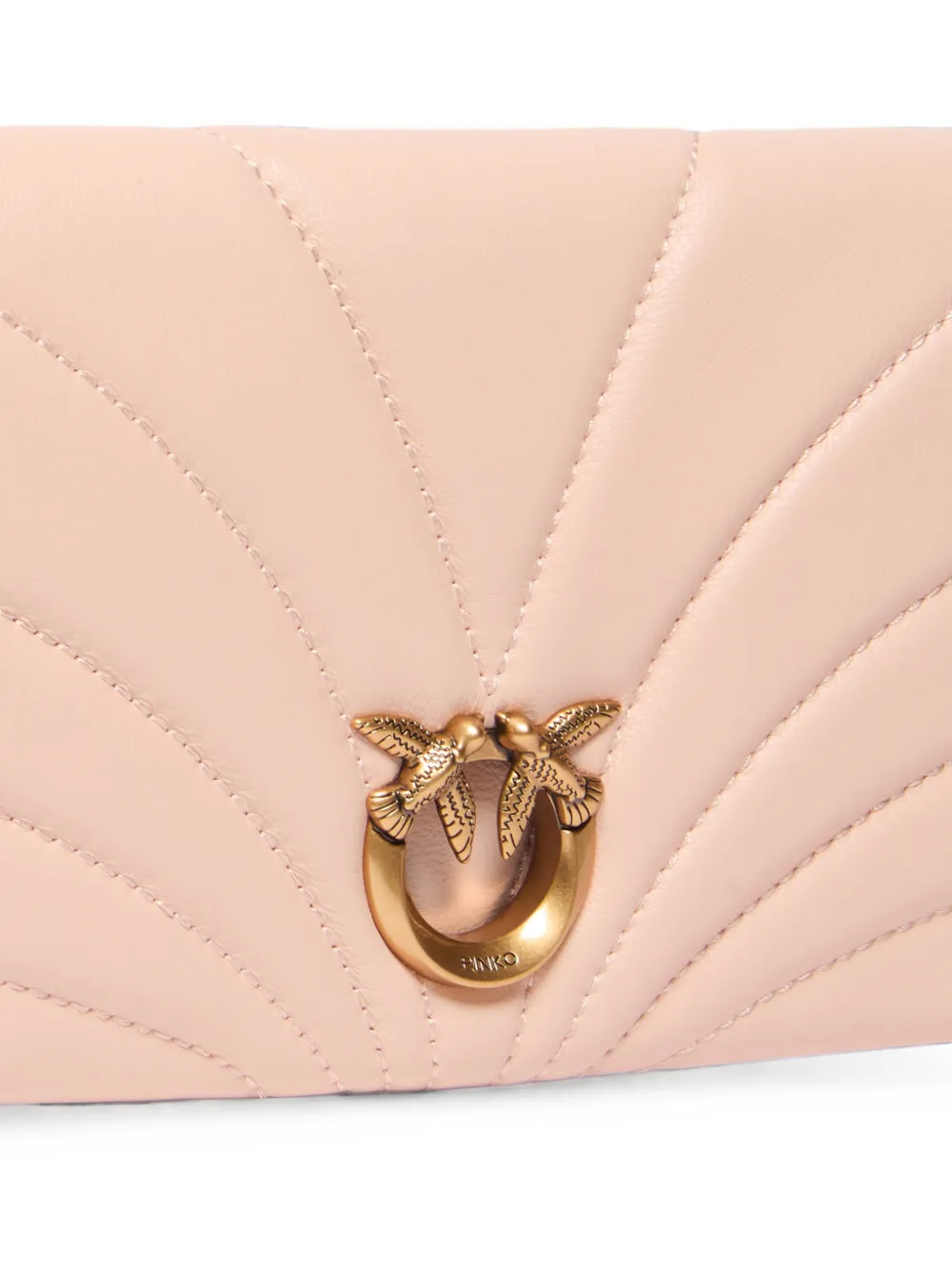 PINKO Love Bird gewatteerde schoudertas Roze