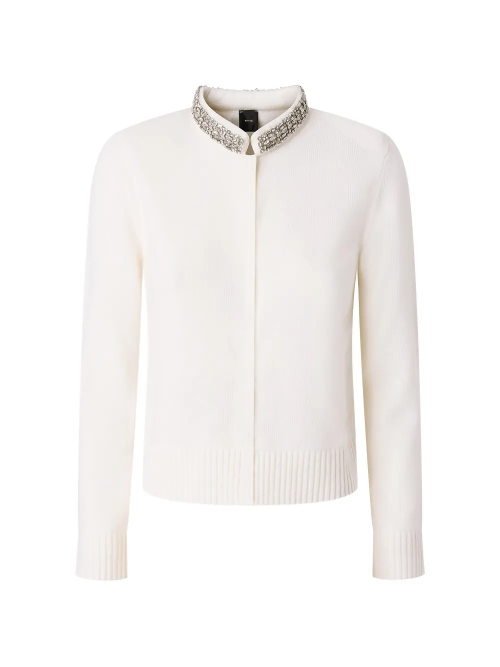 PINKO Cardigan mit Kristallverzierung - Nude