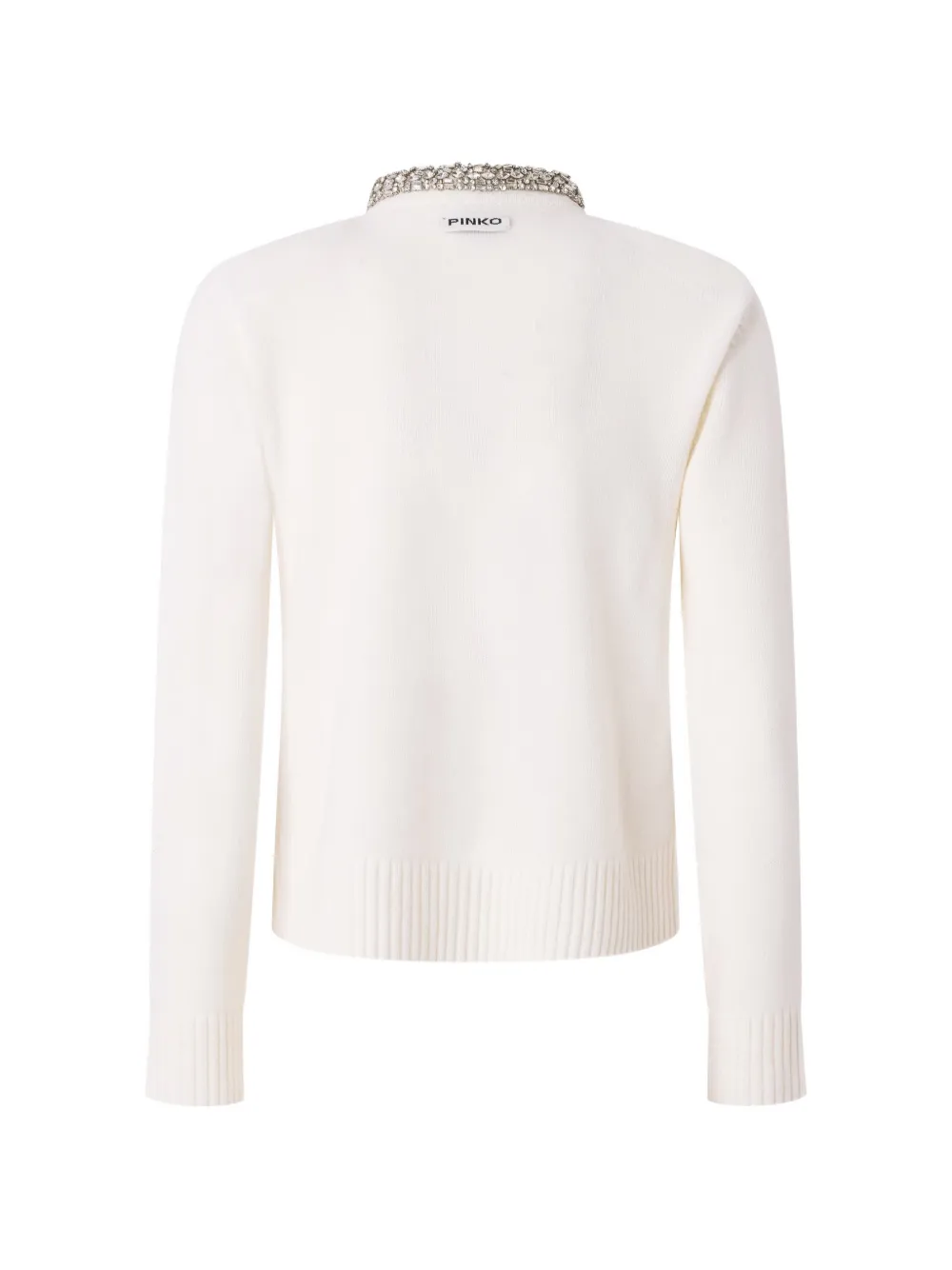 PINKO Vest verfraaid met kristallen Beige