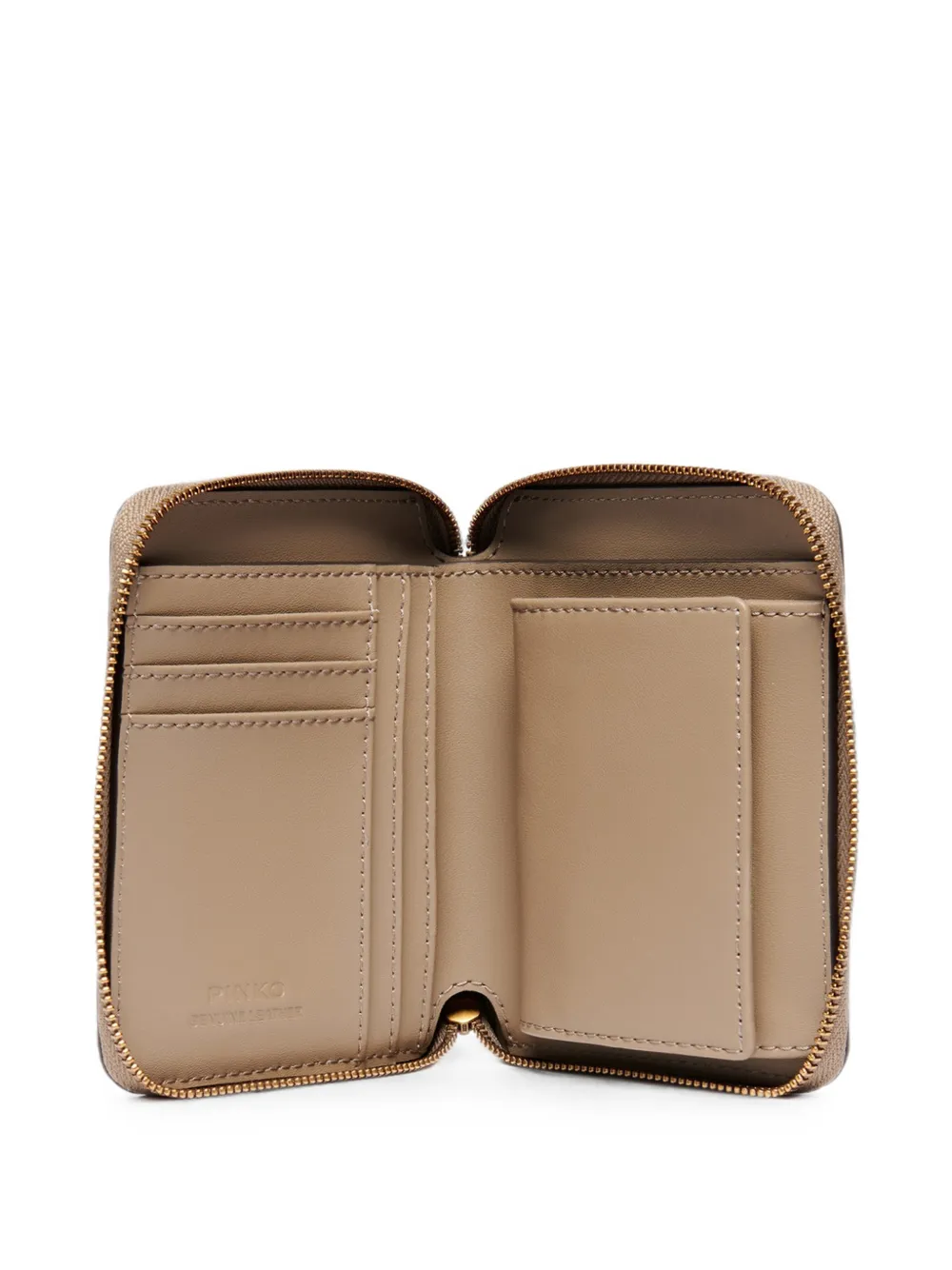 PINKO Leren portemonnee Beige