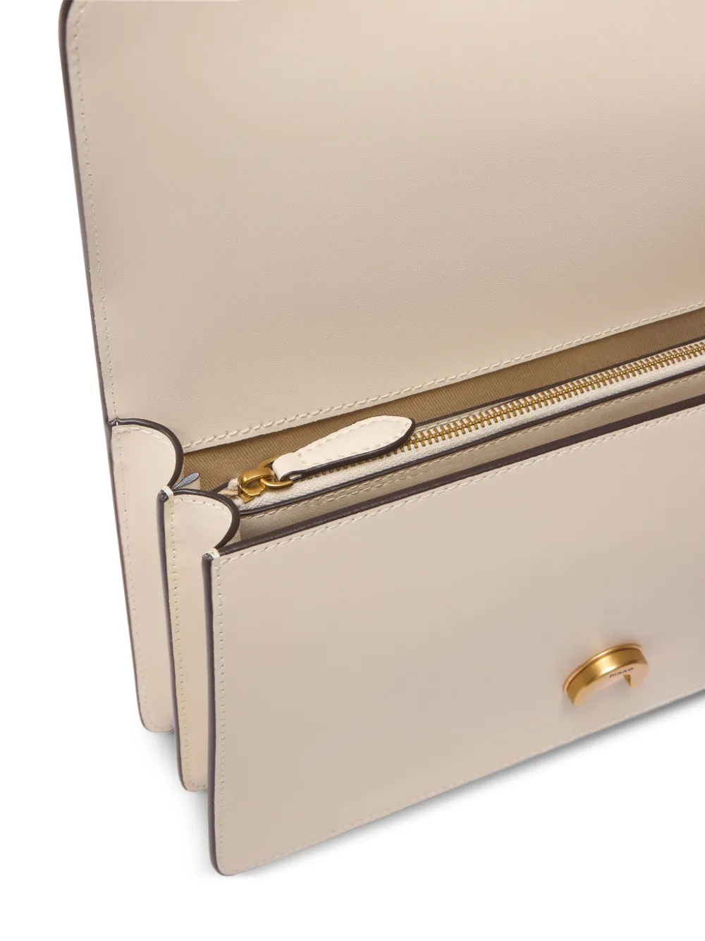 PINKO Medium Love handtas van leer met gesp Beige