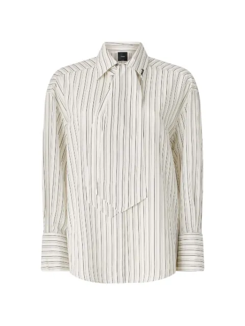 PINKO striped shirt with tie