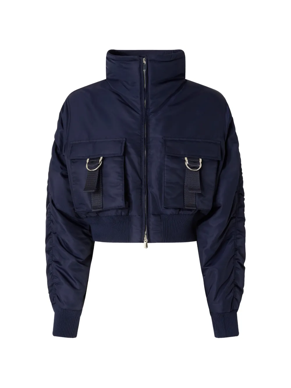 PINKO Giacca crop con ruches - Blu