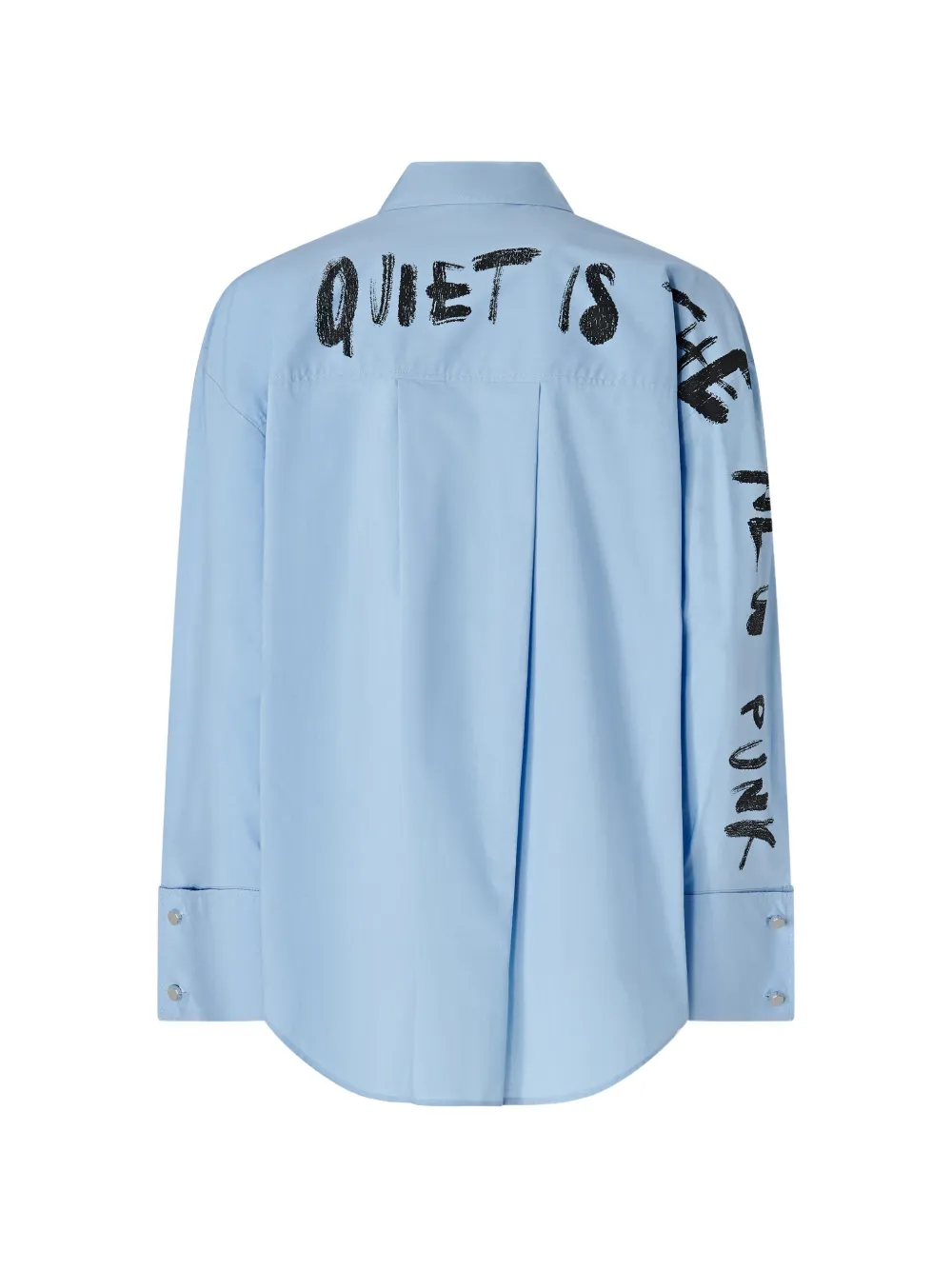 PINKO Quiet Is The New Punk katoenen blouse Blauw