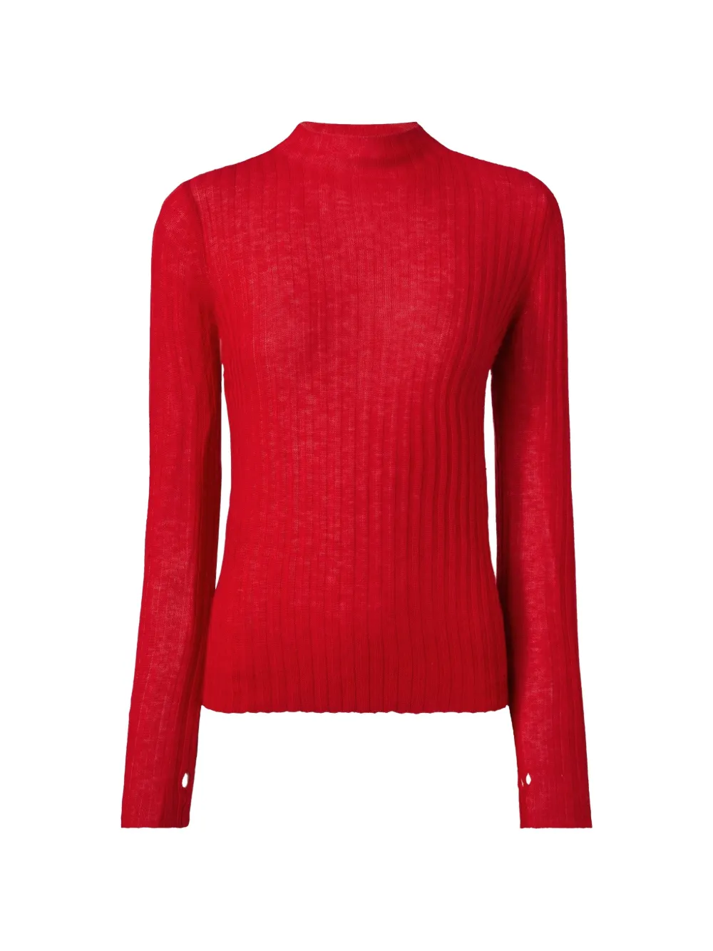 PINKO Ribgebreide trui Rood