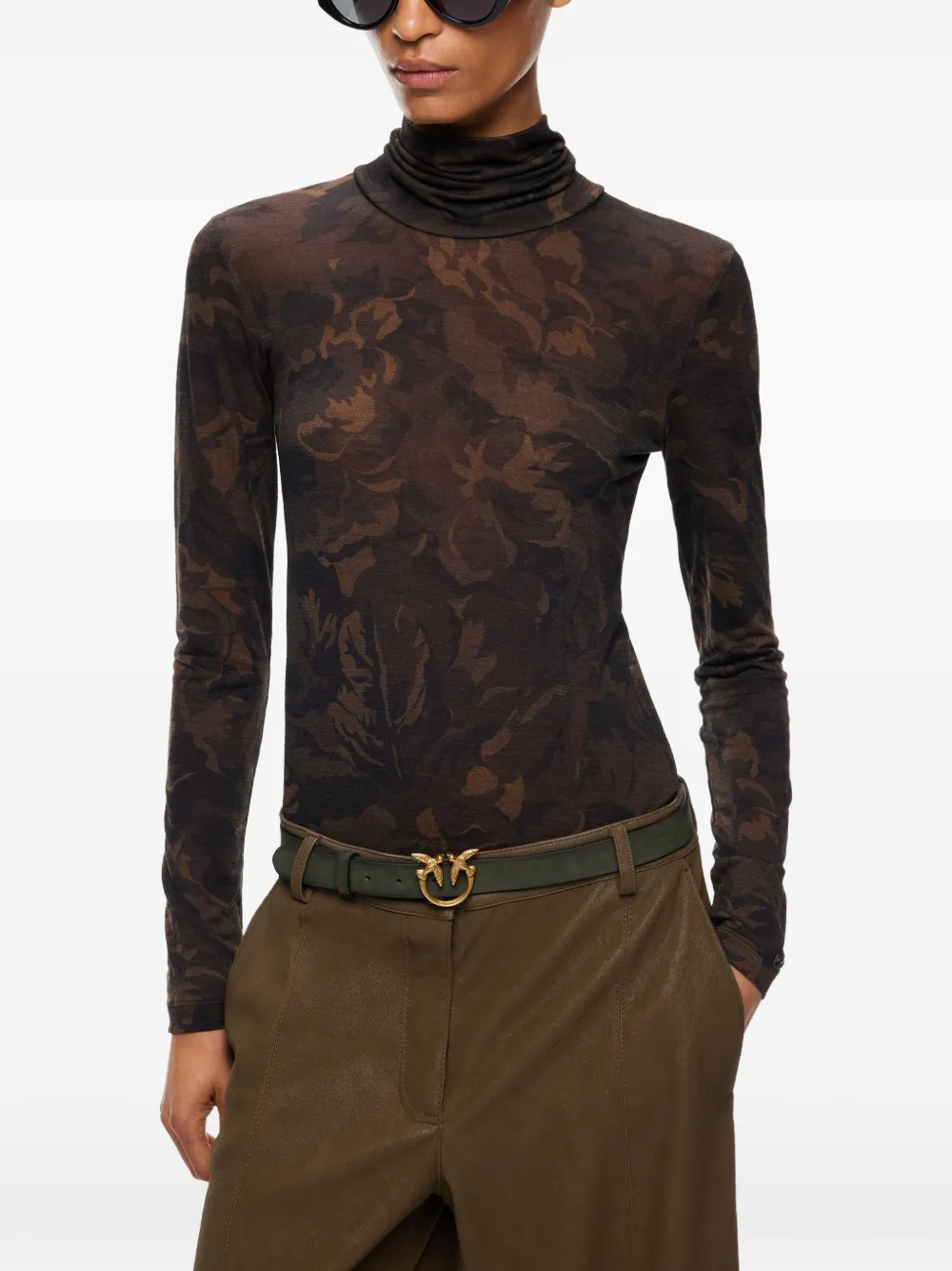 PINKO Top met col Groen