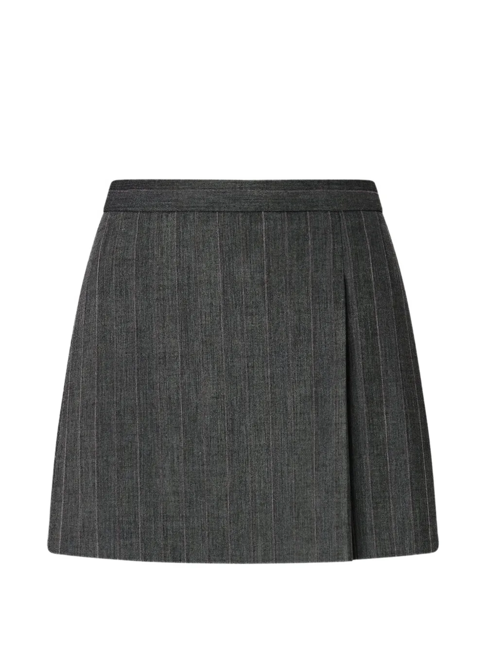 PINKO Minigonna plissettata gessata - Grigio