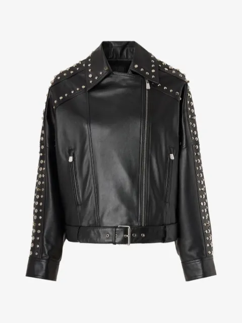 PINKO chamarra con apliques