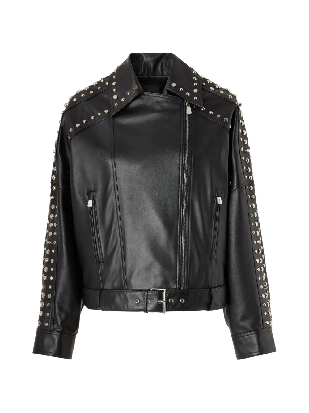 PINKO Jack met studs en ceintuur Zwart