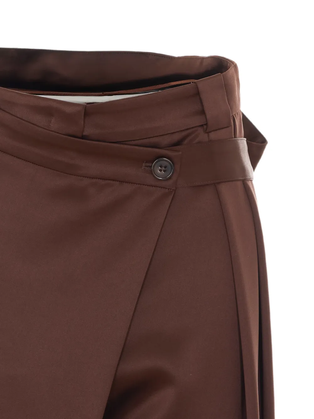 PINKO Plooibroek met asymmetrische tailleband Bruin