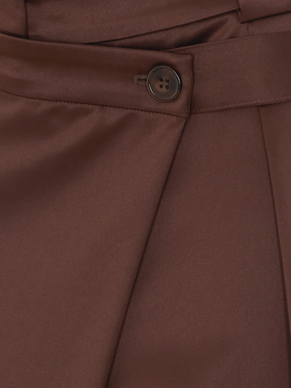 PINKO Plooibroek met asymmetrische tailleband Bruin