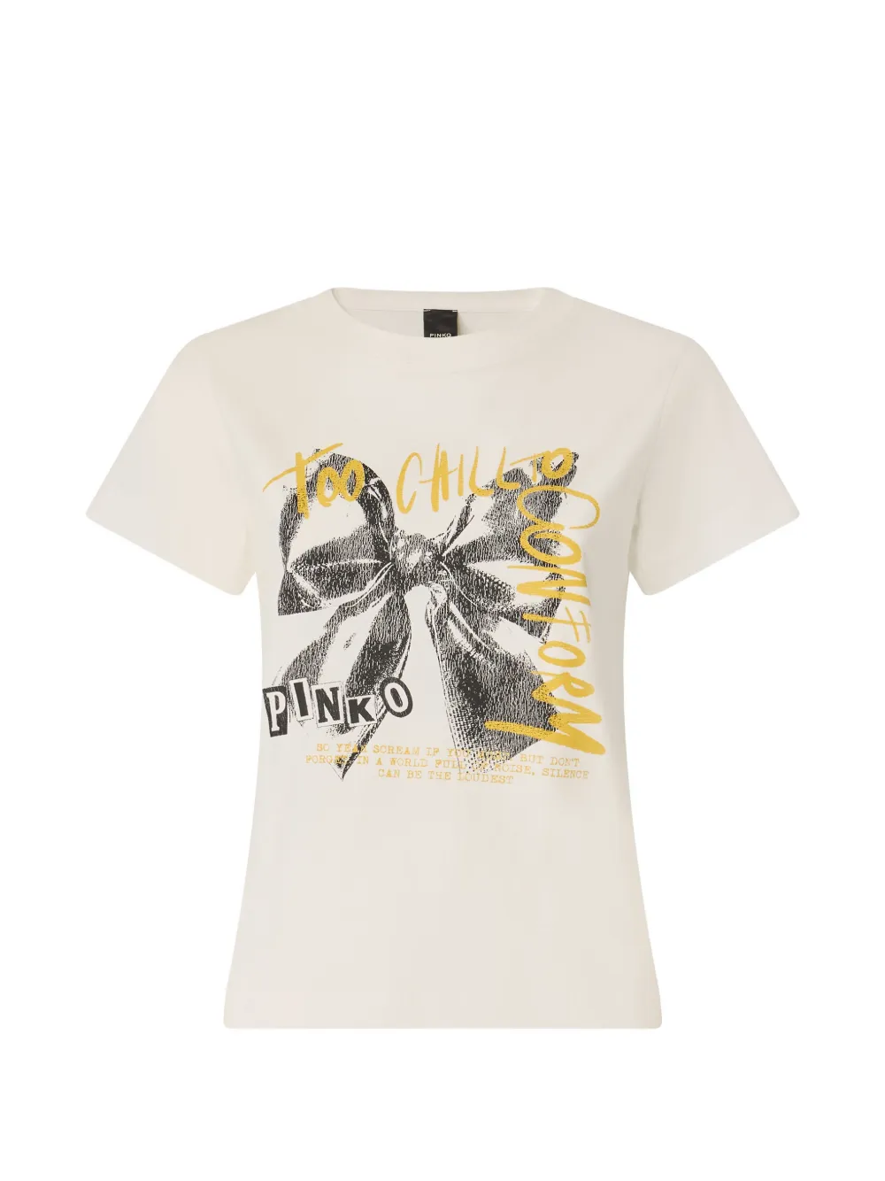 PINKO graphic-print T-shirt - Toni neutri