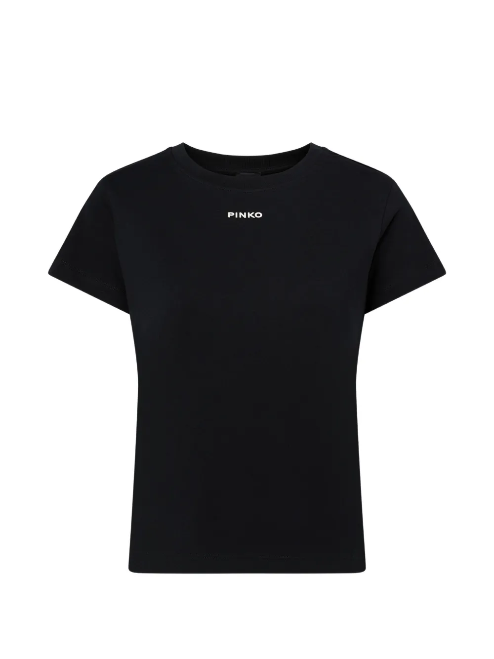 PINKO logo-print crew-neck T-shirt - Nero