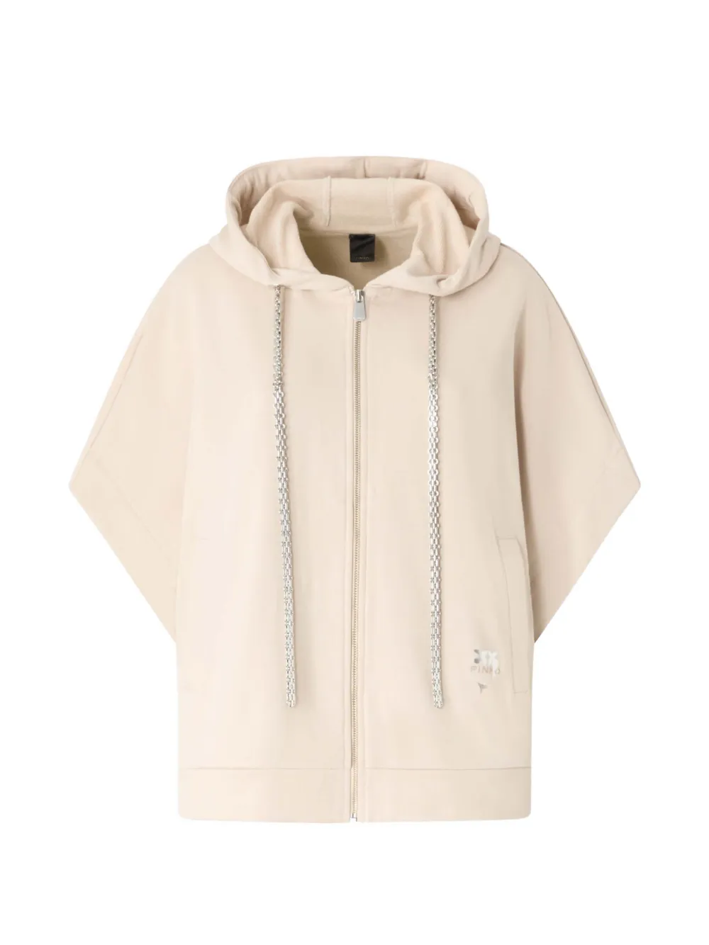 PINKO Hoodie mit Reißverschluss - Nude