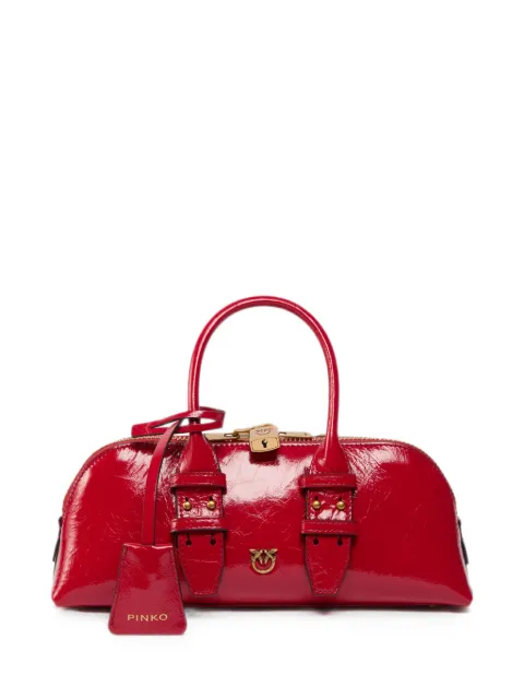 PINKO bolsa de mano Escape Horizontal pequeña de piel brillante