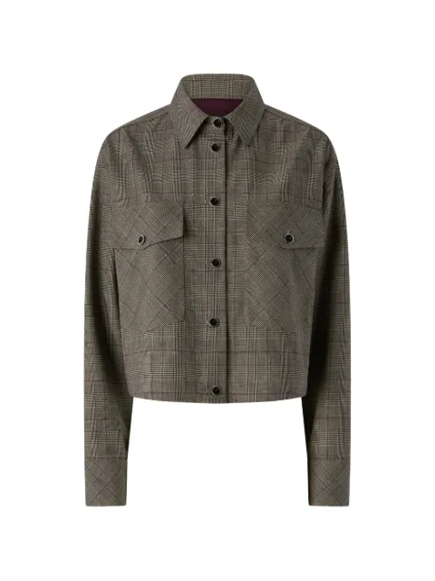 PINKO Prince of Wales check cropped jacket