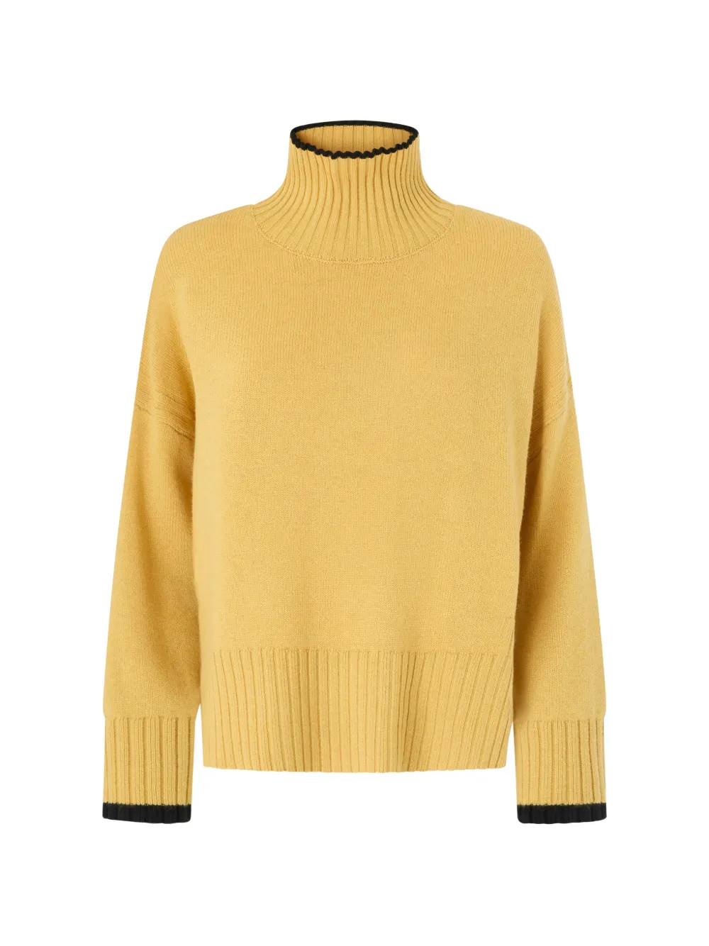 PINKO wool and cashmere turtleneck sweater - Giallo