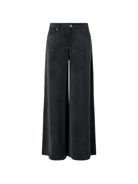 PINKO palazzo trousers in peachskin-feel twill