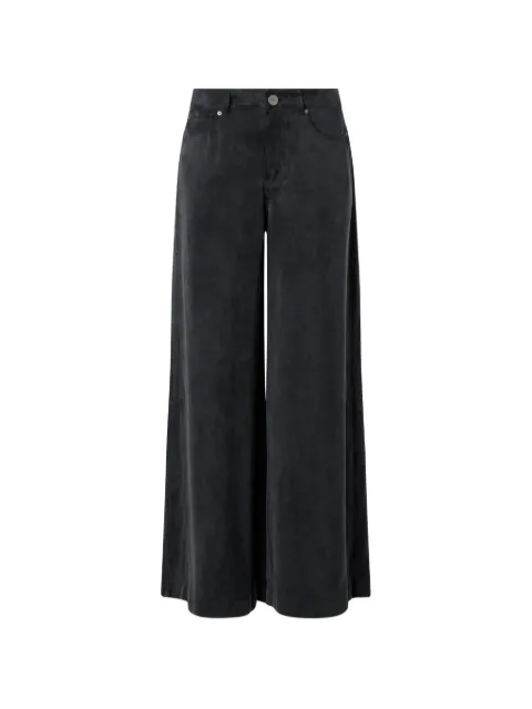PINKO palazzo trousers in peachskin-feel twill