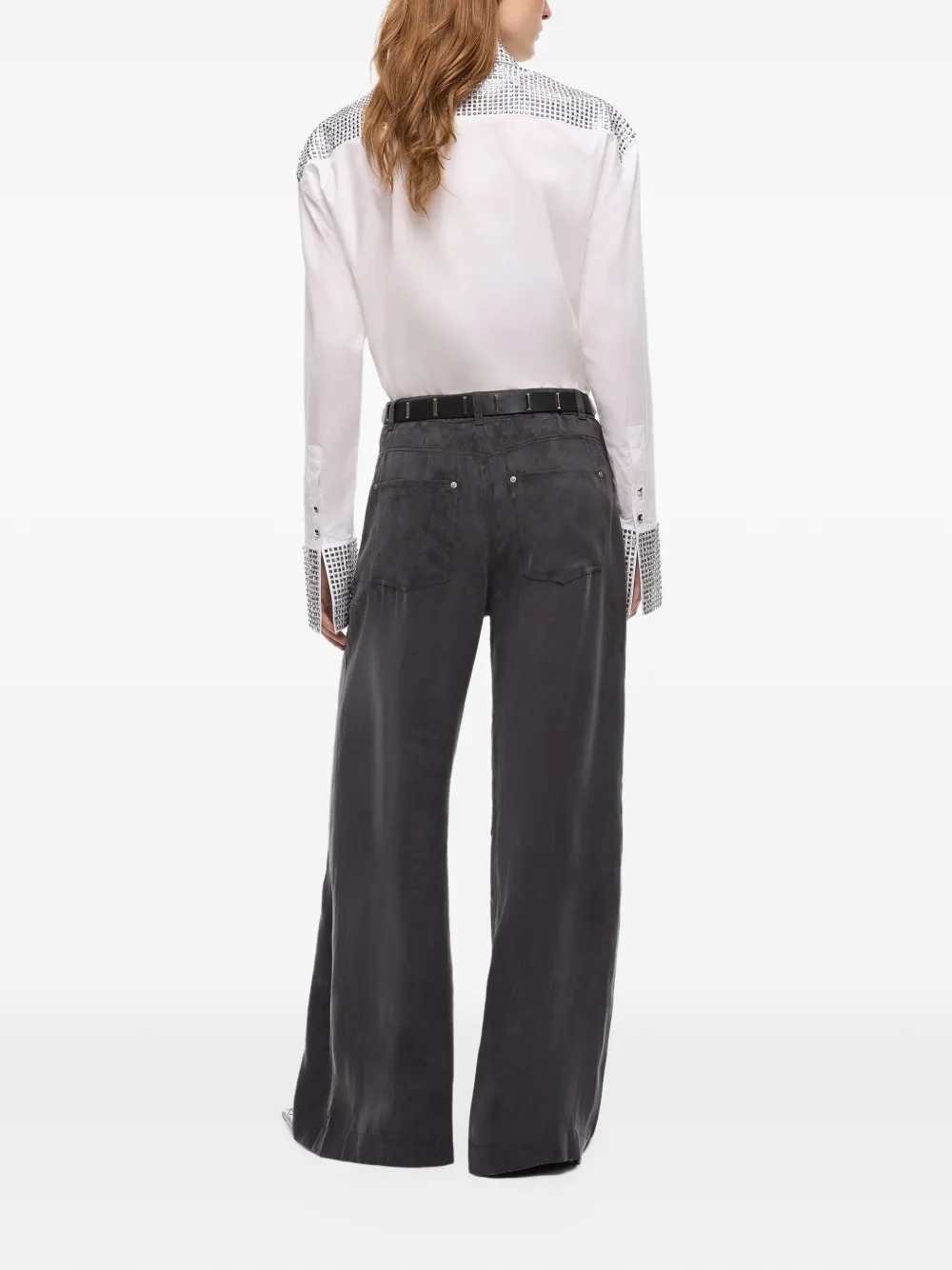 PINKO Broek met knoopsluiting Grijs
