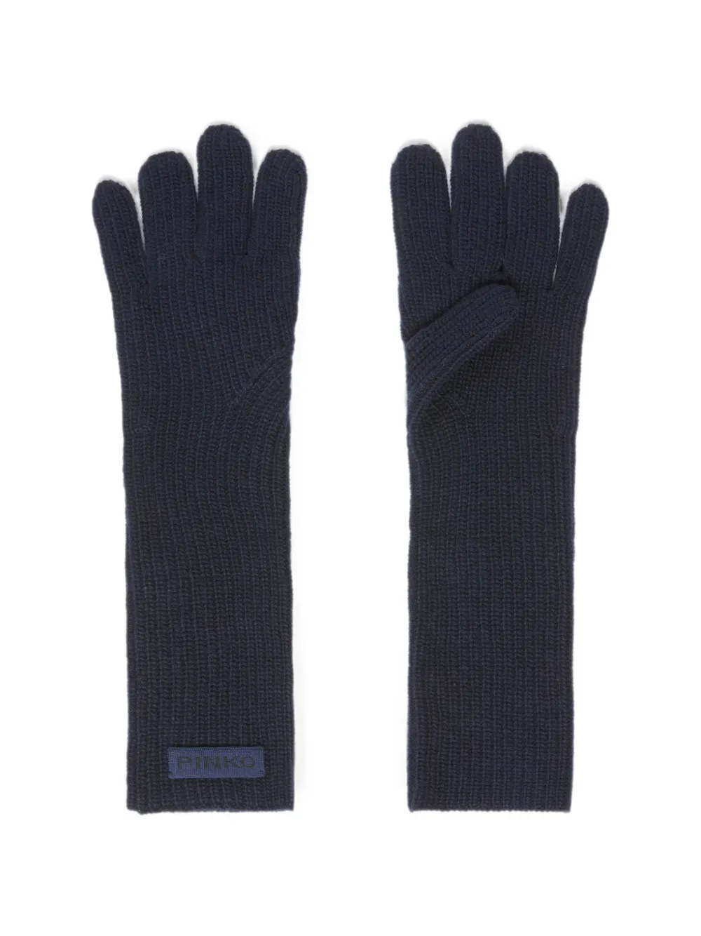 PINKO Guanti a coste con applicazione logo - Blu