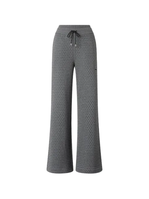 PINKO rhinestone-embellished track pants