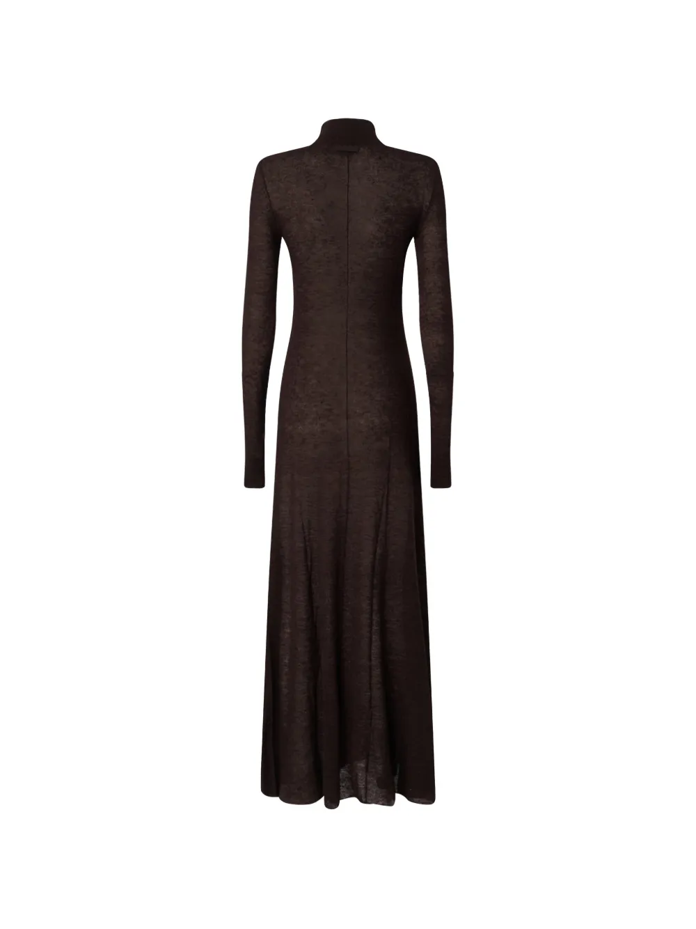 PINKO Maxi-jurk met lange mouwen en hoge hals Bruin
