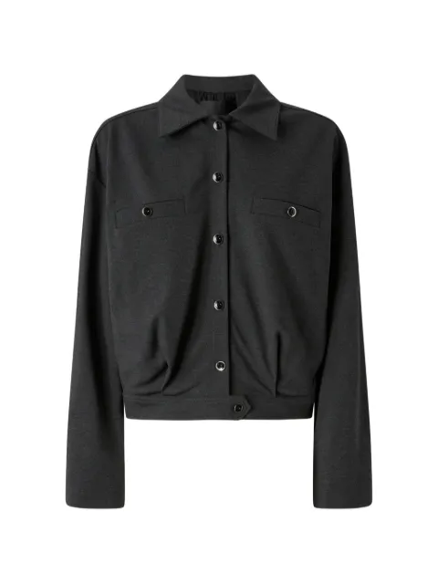 PINKO pleated-detail button jacket