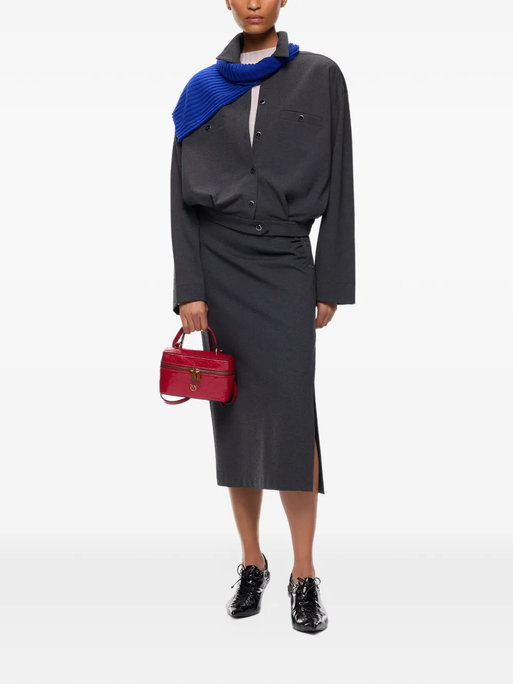 PINKO Jack met geplooid detail Grijs
