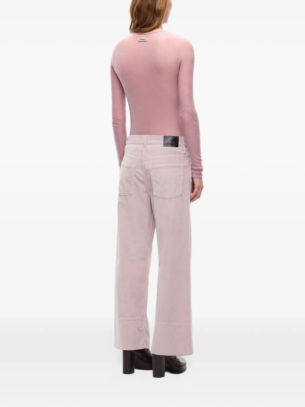 PINKO Top met pailletten Roze