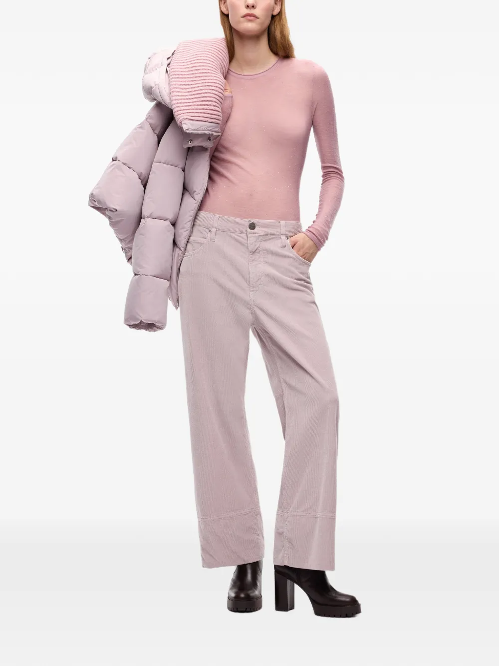 PINKO Top met pailletten Roze
