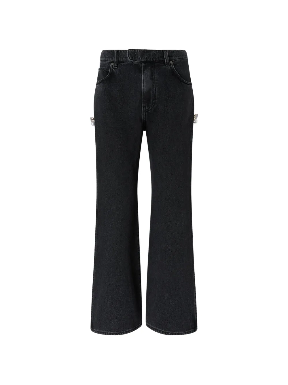 PINKO side-slit embellished jeans - Schwarz