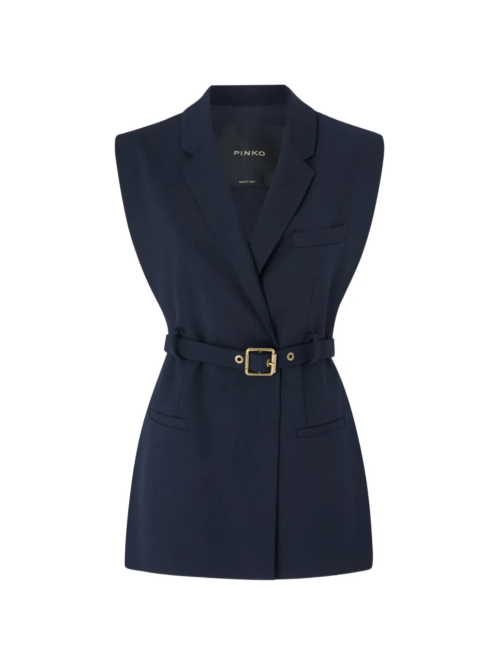 PINKO vest with open sides and belt