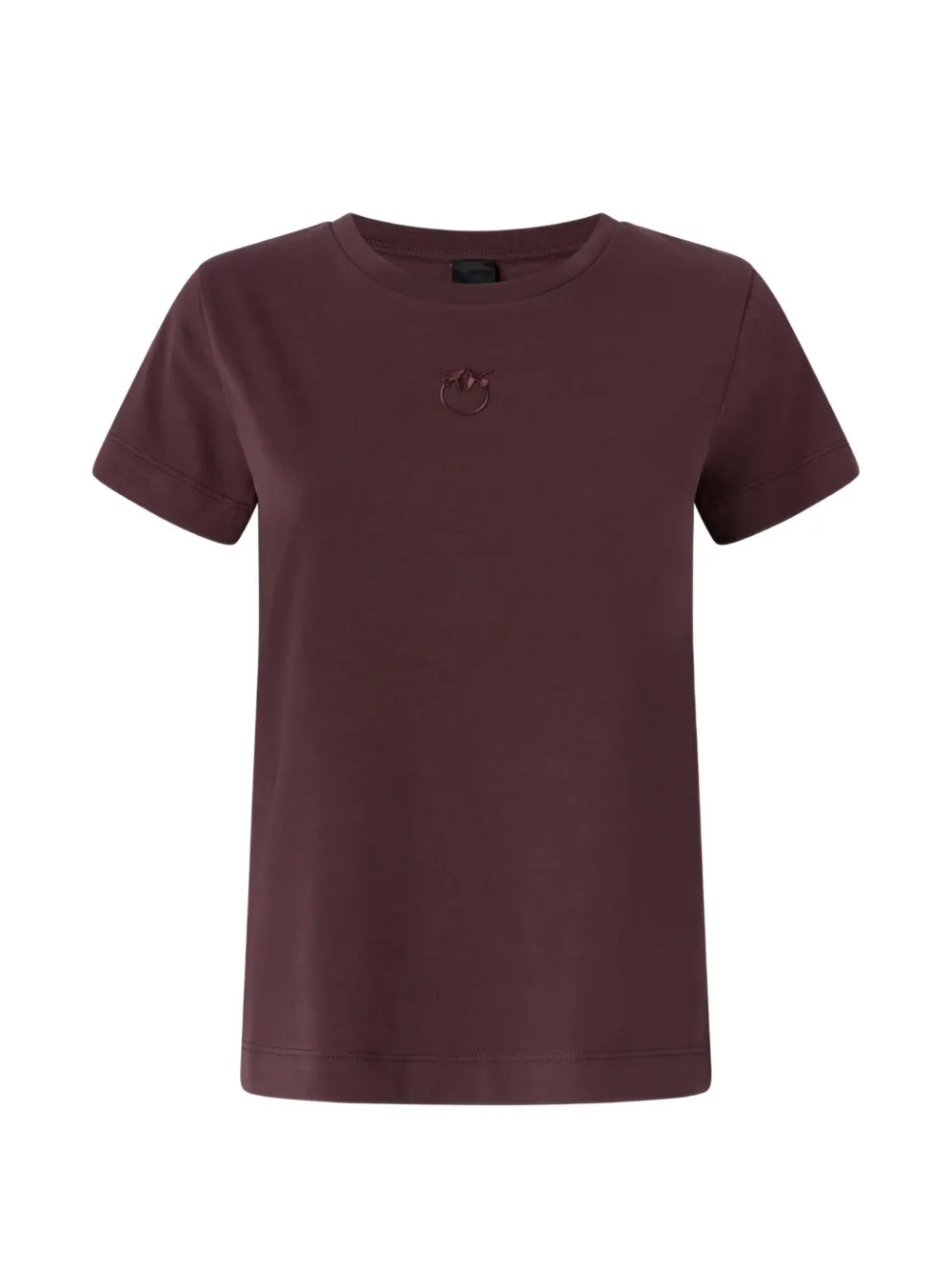PINKO T-Shirt mit Love Birds-Stickerei - Rot