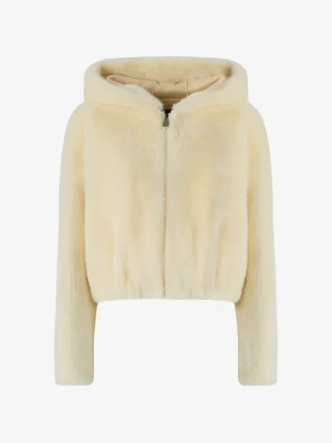 PINKO faux-fur hooded jacket