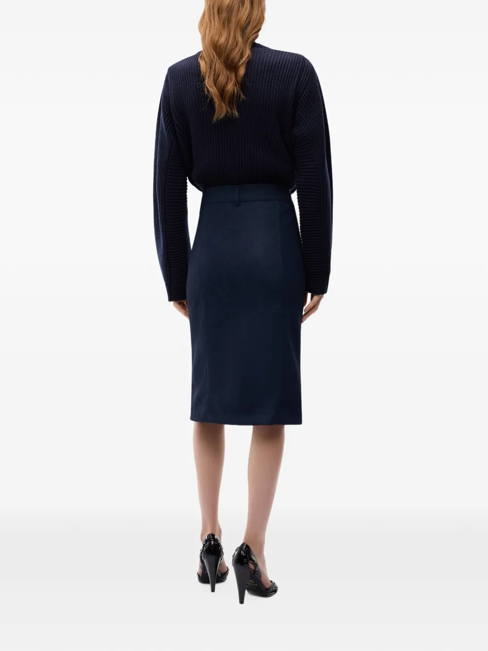 PINKO Mini-rok met rits Blauw