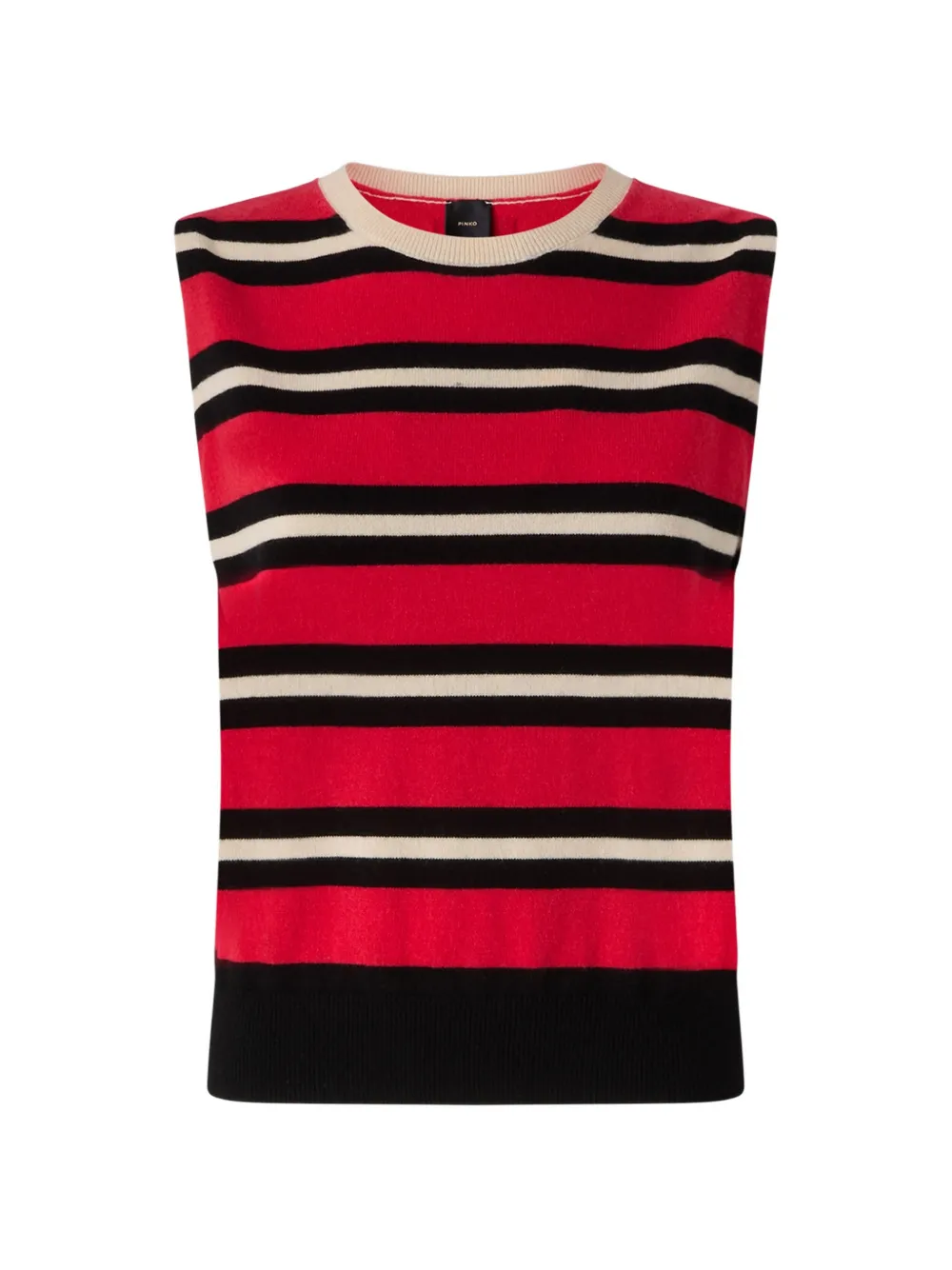 PINKO Top in maglia a righe - Rosso