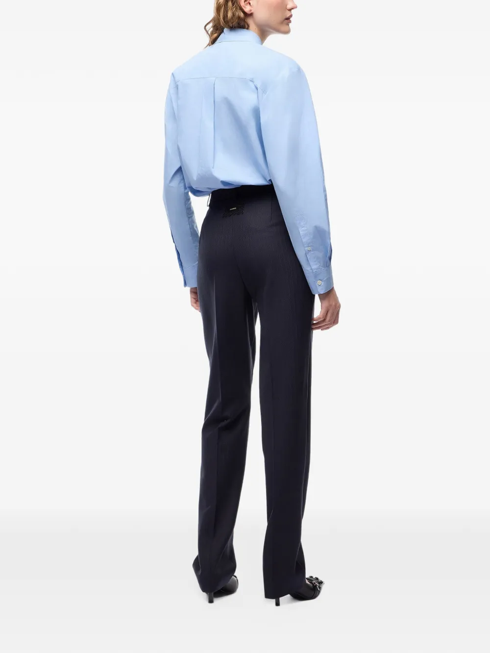 PINKO Overhemd met geborduurd logo Blauw