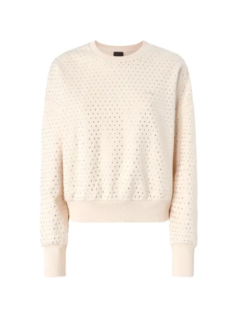 PINKO fully rhinestoned fleece sweater