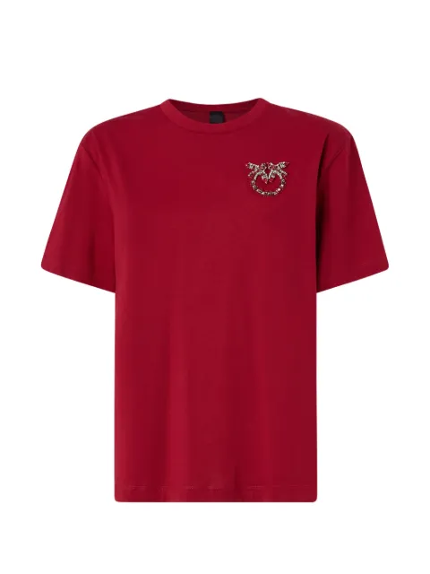 PINKO T-shirt with Love Birds jewel detail