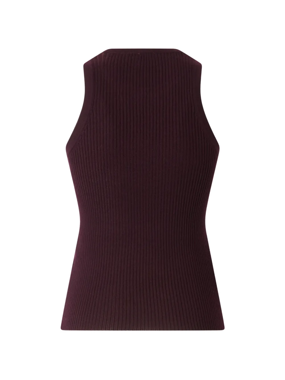 PINKO Love Birds geribbelde tanktop met uitgesneden details Paars
