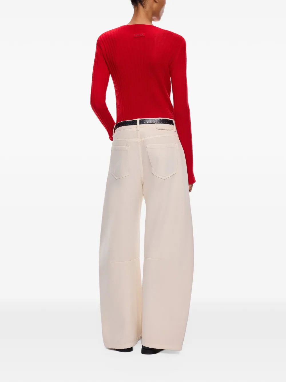 PINKO Jeans met vijf zakken Beige