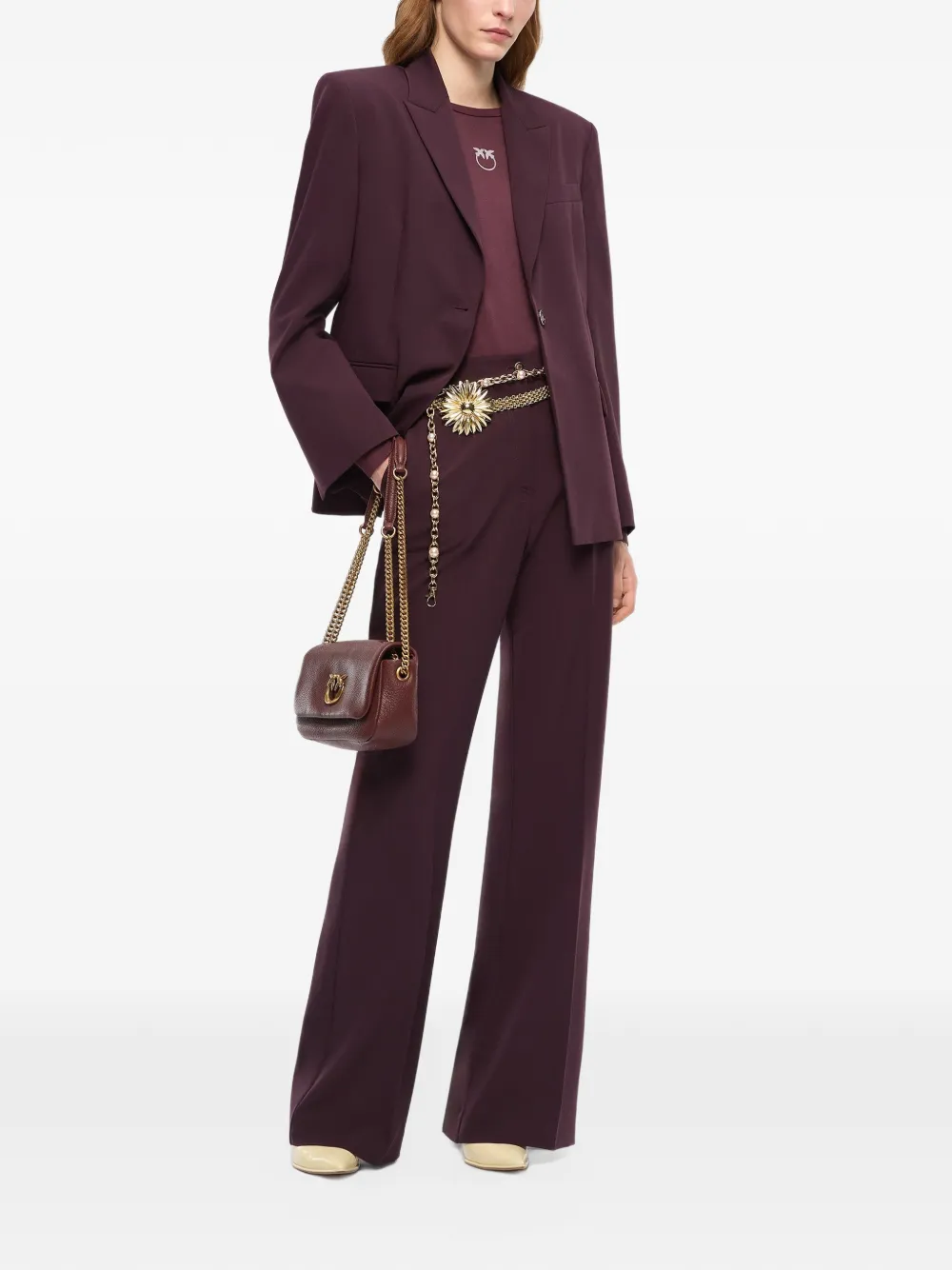 PINKO Blazer met stippen en vlak Rood