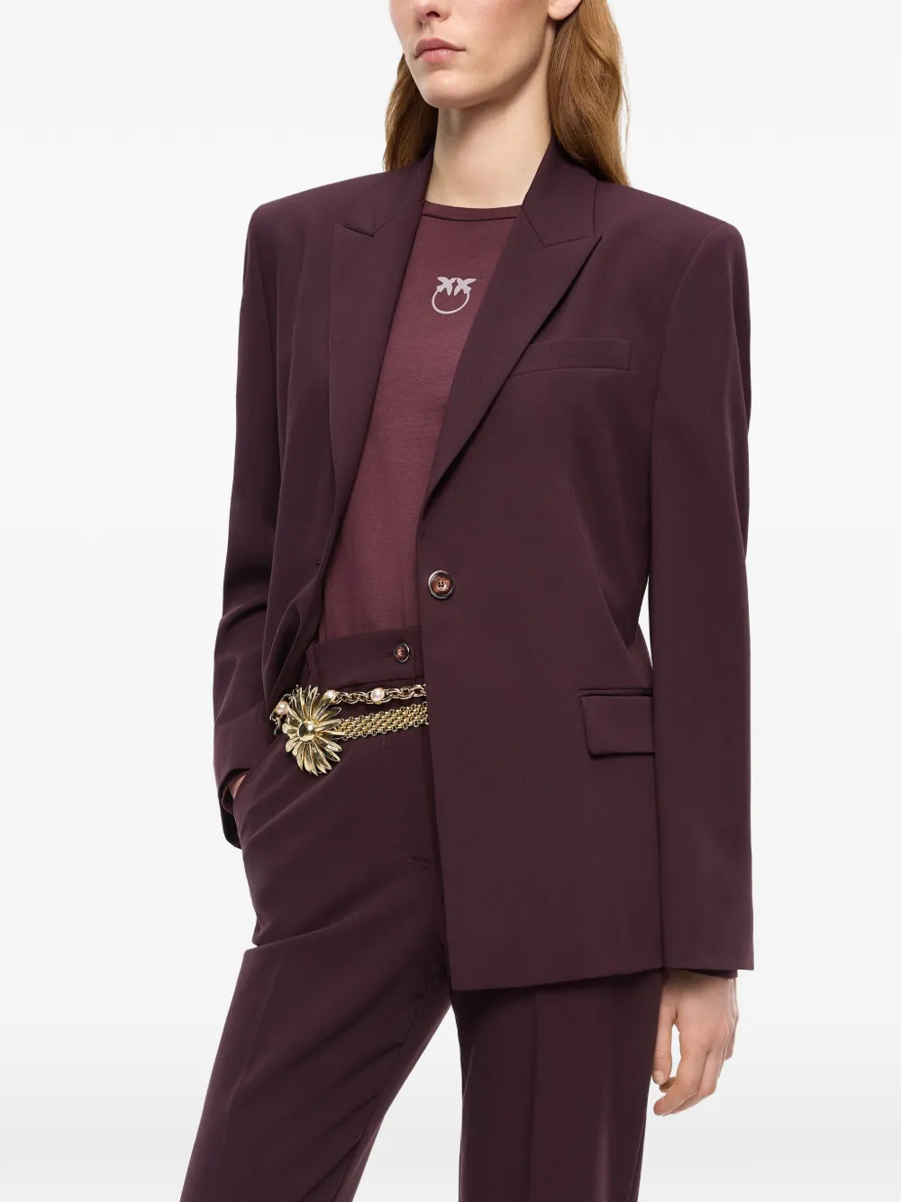 PINKO Blazer met stippen en vlak Rood