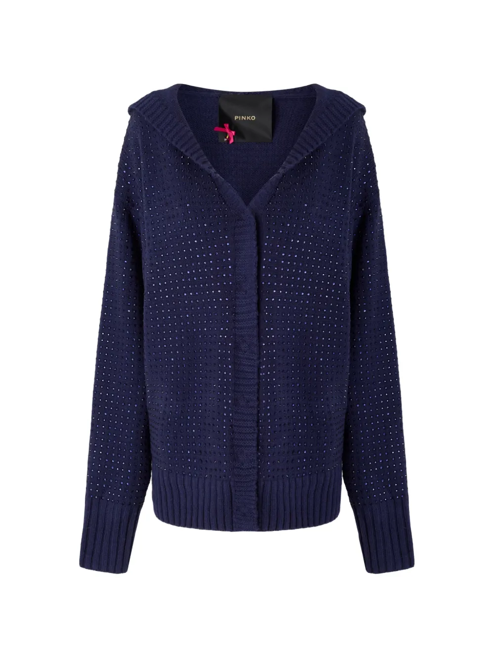PINKO Cardigan mit Strass - Blau
