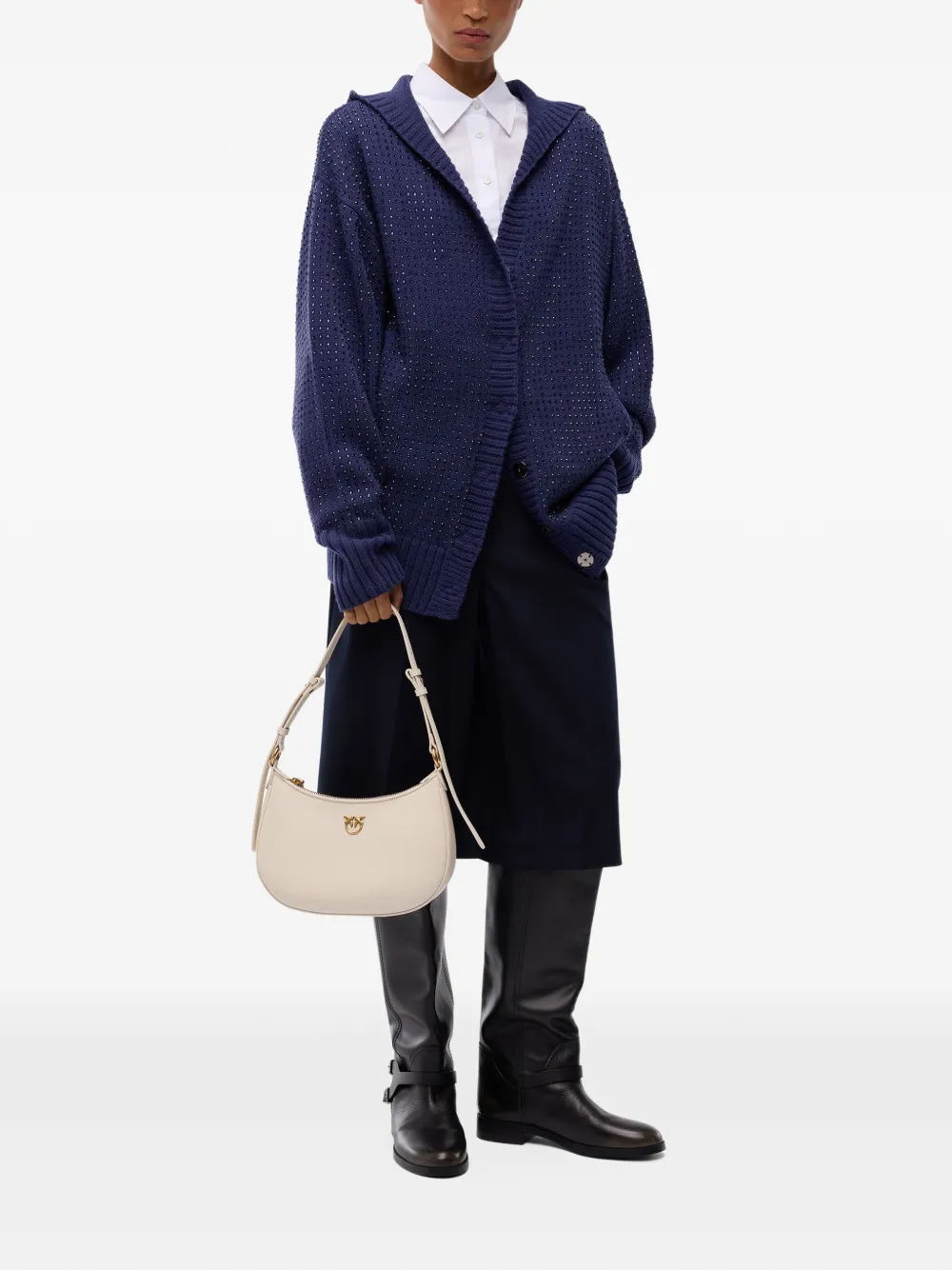PINKO Vest verfraaid met stras Blauw