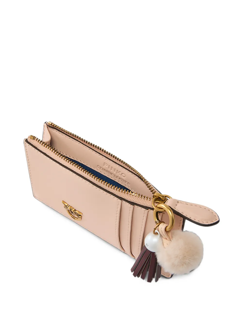 PINKO Love Birds cardholder Beige