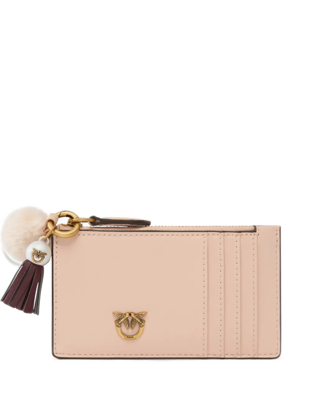 PINKO Love Birds cardholder - Nude